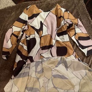 High-low modern blouse tunic shirt